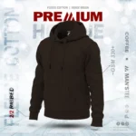 PREMIUM SOLID HOODIE - COFFEE