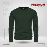 FULL SLEEVE TEE'S – BOTTLE GREEN