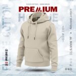 PREMIUM SOLID HOODIE - LIGHT BROWN