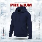PREMIUM SOLID HOODIE - NAVY BLUE