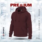 PREMIUM SOLID HOODIE - MAROON