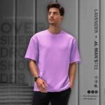 DROP SHOULDER TEE'S - LAVENDER