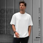 DROP SHOULDER TEE'S - WHITE