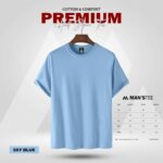 HALF SLEEVE TEE'S - SKY BLUE