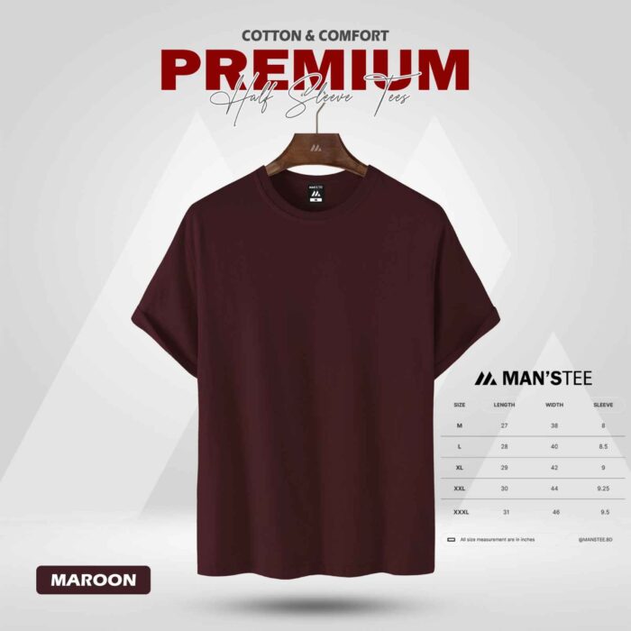 HALF SLEEVE COMBO - (CHARCOAL, MAROON, OLIVE) - Image 4