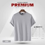 HALF SLEEVE TEE'S - ASH