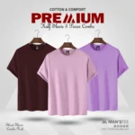 HALF SLEEVE COMBO - (MAROON, BABY PINK, LAVENDER)