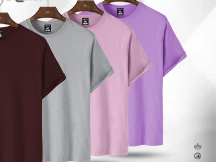 HALF SLEEVE COMBO - (MAROON, ASH, BABY PINK, LAVENDER)
