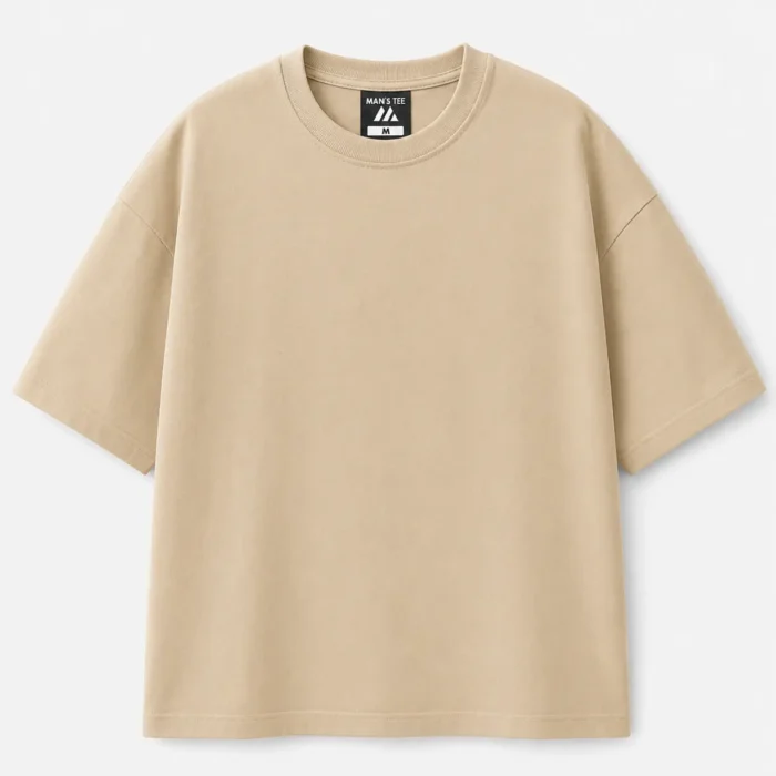 Drop Shoulder T-Shirt - Maroon - Image 3