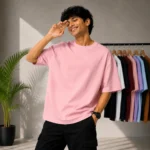 Drop Shoulder T-Shirt - Baby Pink