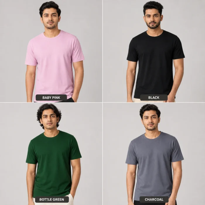 Build Your Own 4 PCS T-Shirt Combo – Choose Color & Size - Image 5