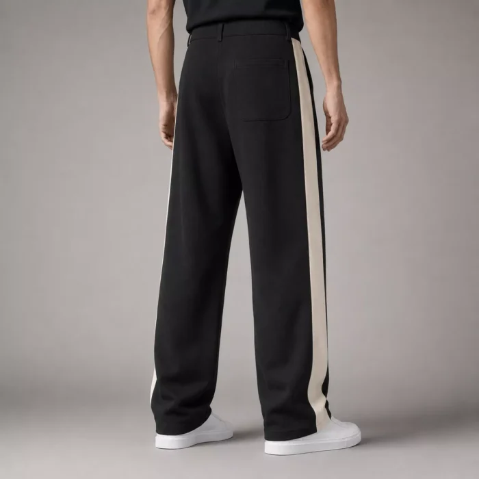 Premium Micro-Rib Side Stripe Baggy Trouser - Image 5
