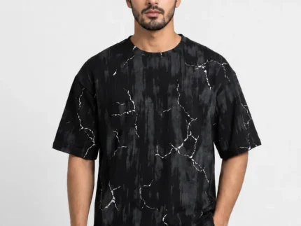 Thunder Light Drop Shoulder T-Shirt – Premium Oversized Fit