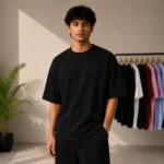 Drop Shoulder T-Shirt - Black