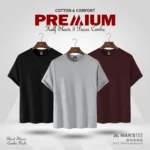 HALF SLEEVE COMBO - (BLACK, ASH, MAROON)