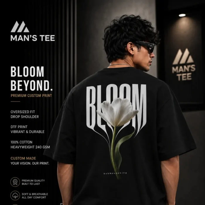 Bloom-1x1 Bloom Beyond Oversized Drop Shoulder T-Shirt - Image 1