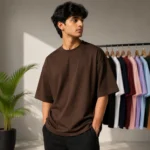 Drop Shoulder T-Shirt - Coffee