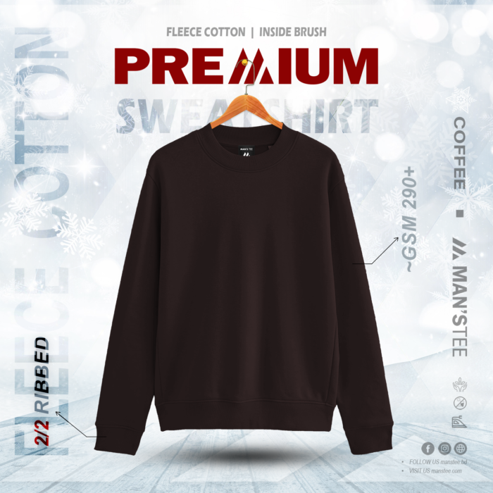 Coffee-1.png PREMIUM SWEATSHIRT - COFFEE - Image 1