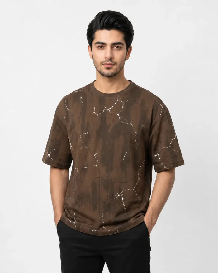 Thunder Light Drop Shoulder T-Shirt – Premium Oversized Fit - Image 3