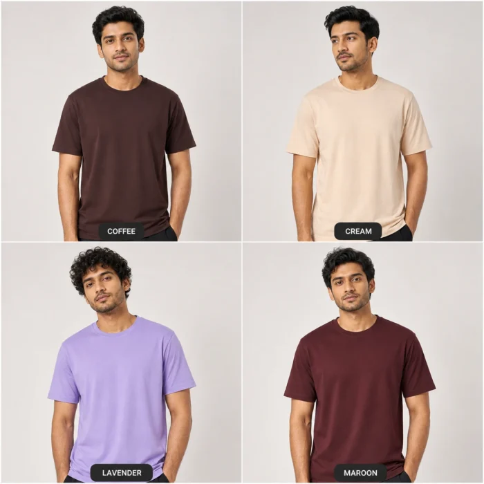 Build Your Own 4 PCS T-Shirt Combo – Choose Color & Size - Image 4