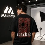 Cracked Oversized Drop Shoulder T-Shirt