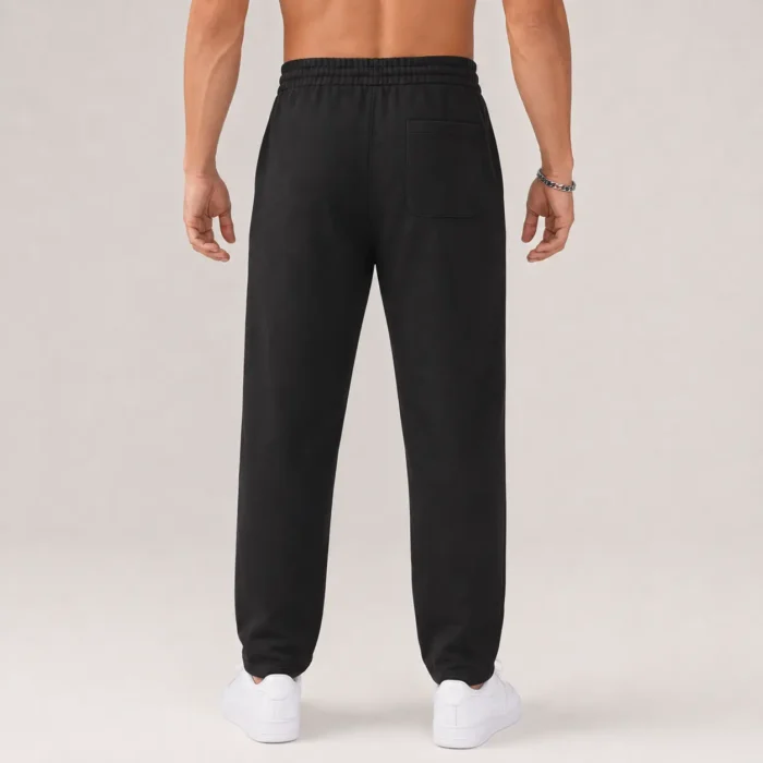 FOUR Embroidered Joggers – Deep Black - Image 3