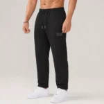FOUR Embroidered Joggers – Deep Black