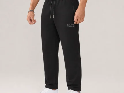 FOUR Embroidered Joggers – Deep Black