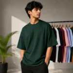 Drop Shoulder T-Shirt - B Green