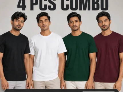 Build Your Own 4 PCS T-Shirt Combo – Choose Color & Size