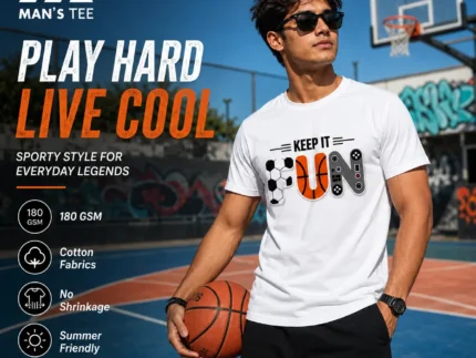 Printed Half Sleeve Tshirt - Keep Fun