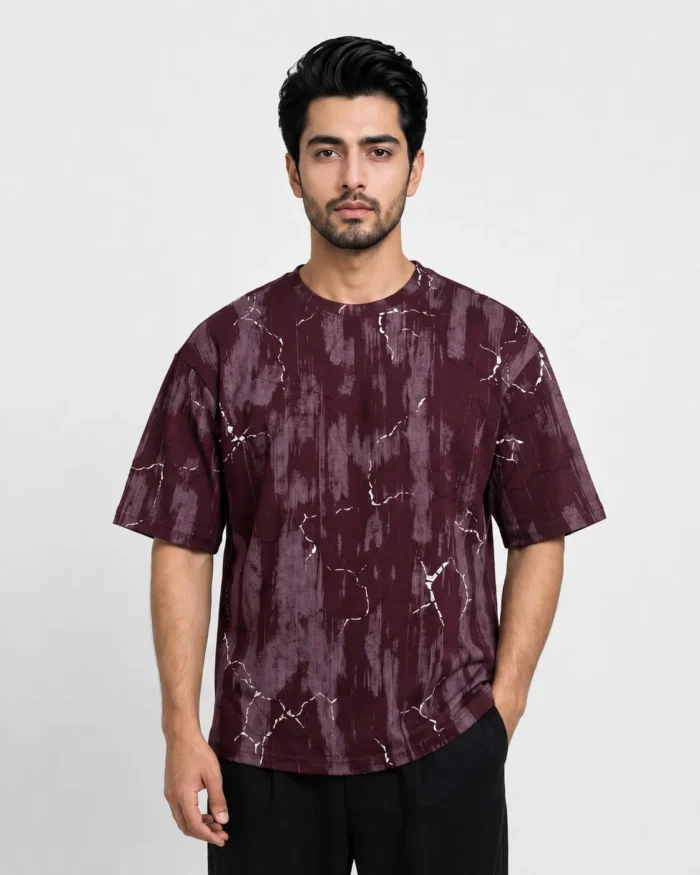 Thunder Light Drop Shoulder T-Shirt – Premium Oversized Fit - Image 2