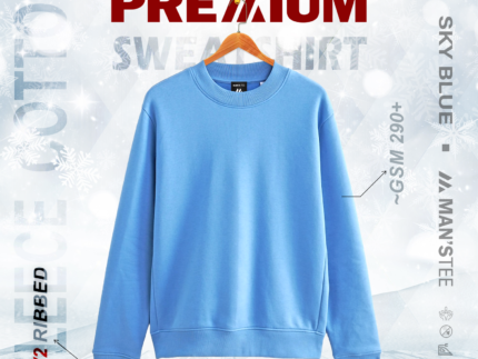 PREMIUM SWEATSHIRT - SKY BLUE
