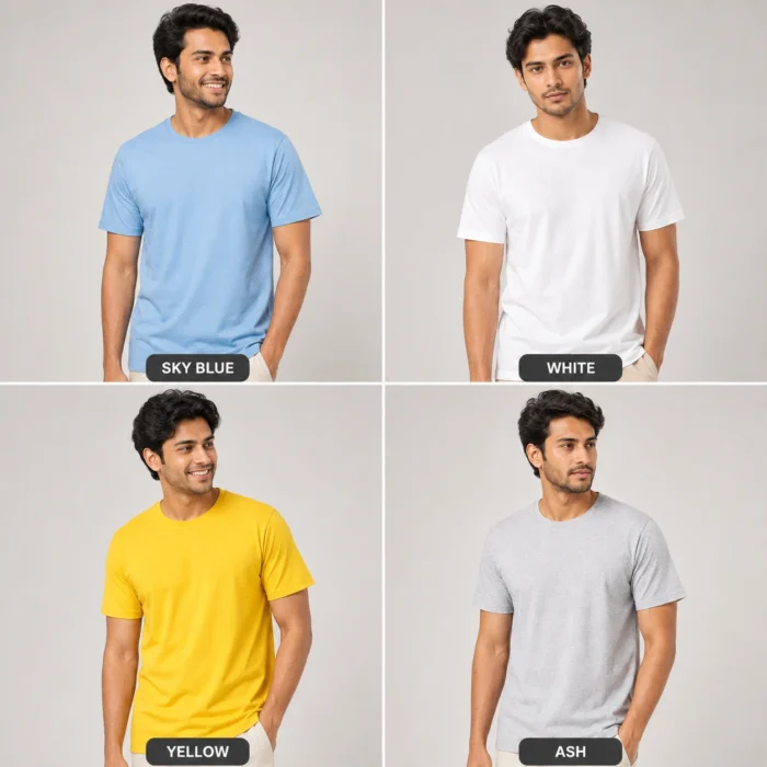 Build Your Own 4 PCS T-Shirt Combo – Choose Color & Size - Image 2