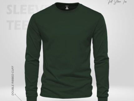 FULL SLEEVE TEE'S – BOTTLE GREEN