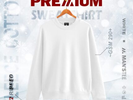 PREMIUM SWEATSHIRT - WHITE