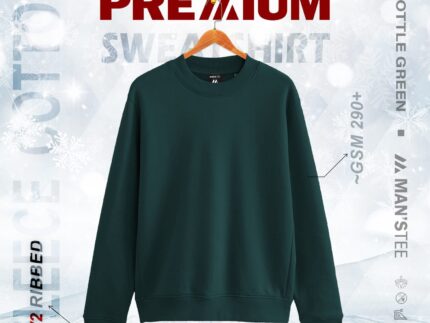 PREMIUM SWEATSHIRT - BOTTLE GREEN