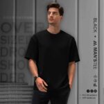 DROP SHOULDER TEE'S - BLACK