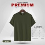 HALF SLEEVE TEE'S - OLIVE