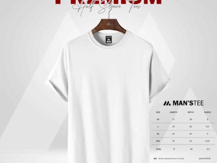 HALF SLEEVE TEE'S - WHITE