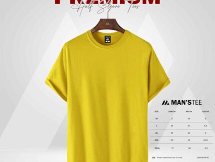 HALF SLEEVE TEE'S - YELLOW