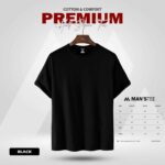 HALF SLEEVE TEE'S - BLACK