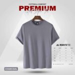 HALF SLEEVE TEE'S - CHARCOAL