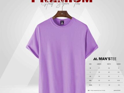 HALF SLEEVE TEE'S - LAVENDER