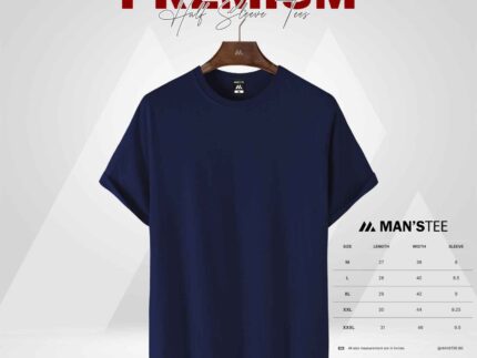 HALF SLEEVE TEE'S - NAVY BLUE