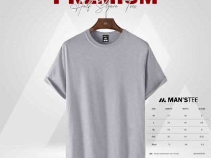 HALF SLEEVE TEE'S - ASH