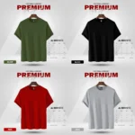 HALF SLEEVE COMBO - (OLIVE, BLACK, RED, ASH)