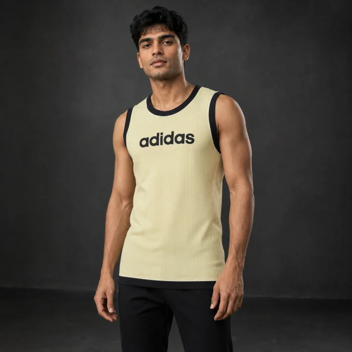 Contrast Ribbed Tank Top - Image 3